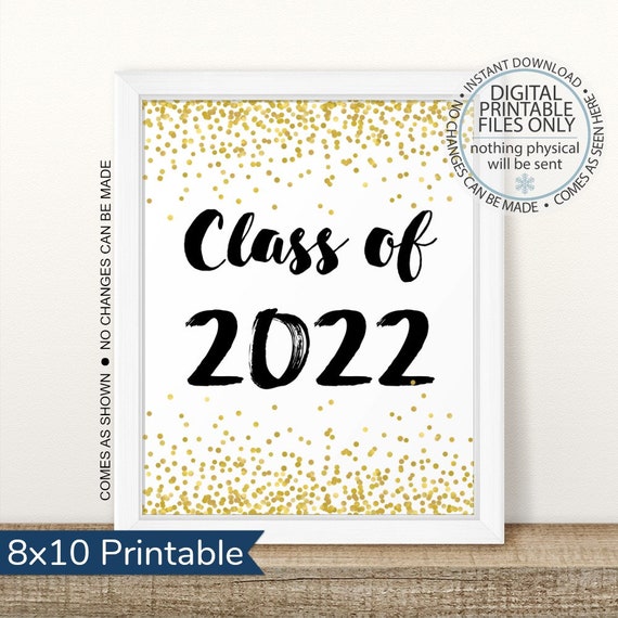 Class Of 2022 Graduation Sign Senior Pictures Photo Prop Etsy 2022 Graduation. Sign