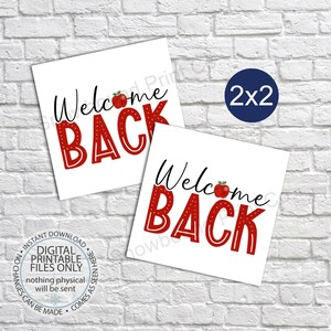 Printable Welcome Back to School Tags, Teacher Gift Tags, First Day of School Tag, Teacher Appreciation Printable, Teacher Favor Tags