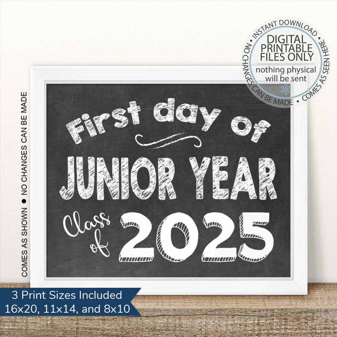 I'm a Junior First Day of Junior Year Sign Printable - Etsy