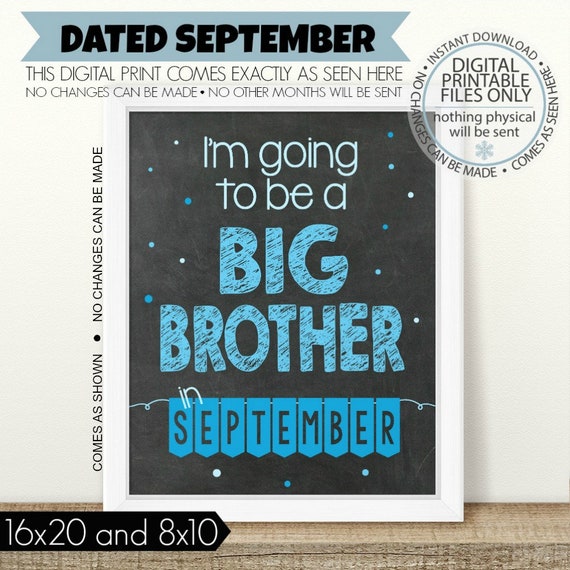 PRINTABLE Big Brother Pregnancy Announcement I'm Going to | Etsy