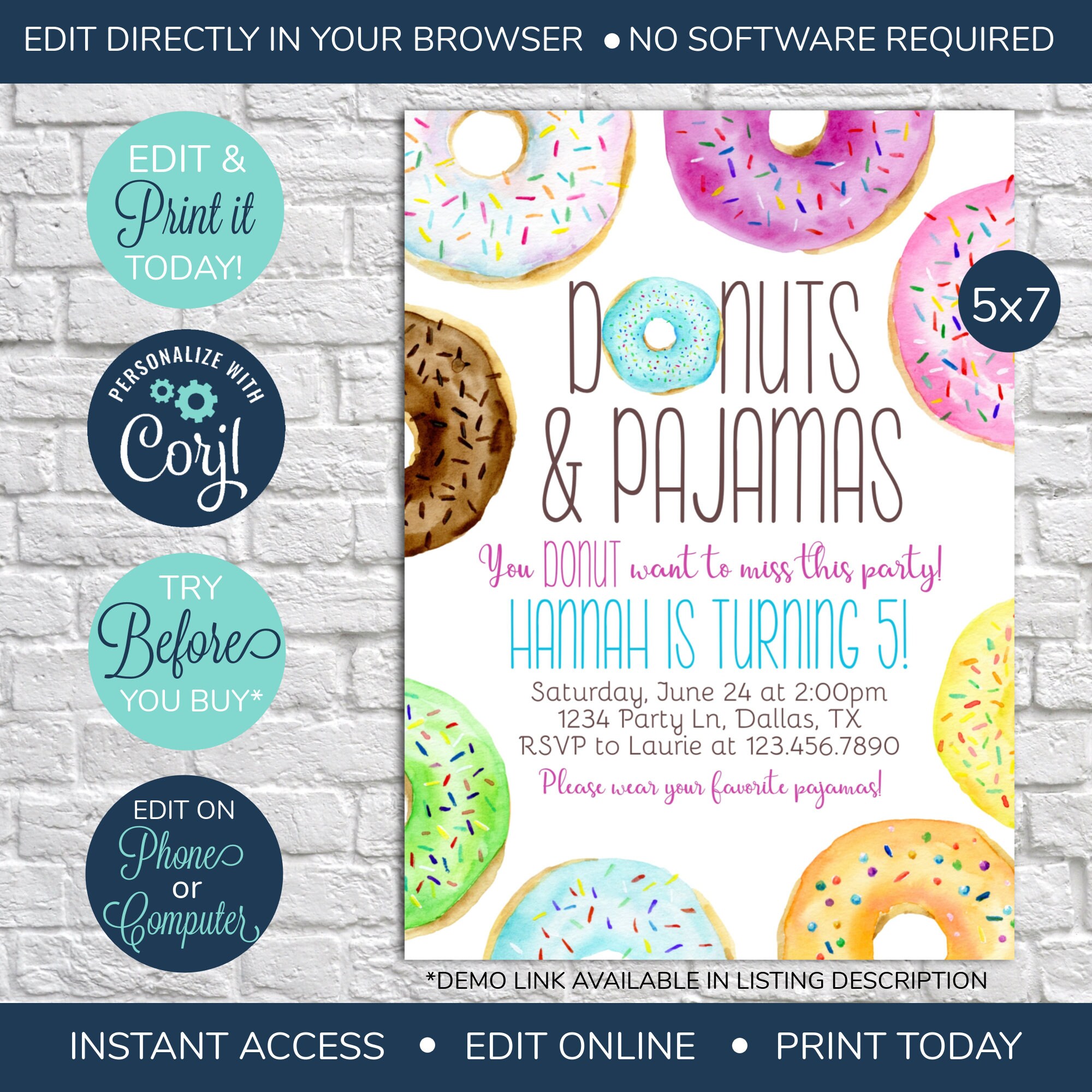 Doughnut pjs online