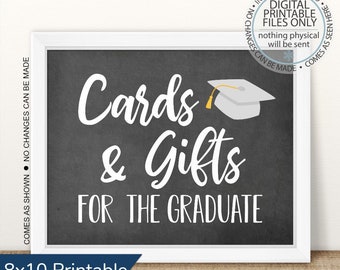 Cards and Gifts for the Graduate, Printable Graduation Sign, Class of 2024, 2024 Graduation Printable, Open House Sign, Graduation Sign