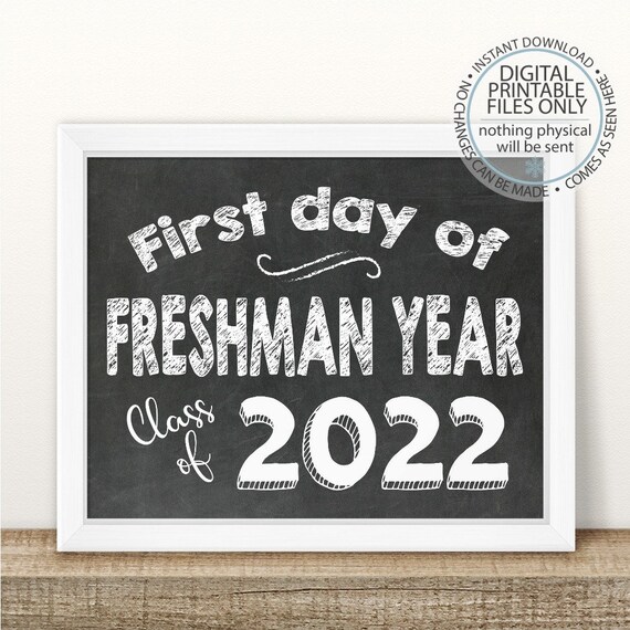 I'm a Freshman First Day of Freshman Year Printable | Etsy