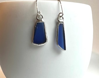 Tiffany Soldered Recycled Oregon Riesling Wine Bottle Earrings Repurposed Jewelry Recycled Metal Wine Lover Gift  Lover Wine Bottle