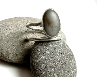 Tiffany Soldered Oregon Chalcedony Ring - Size Adjustable