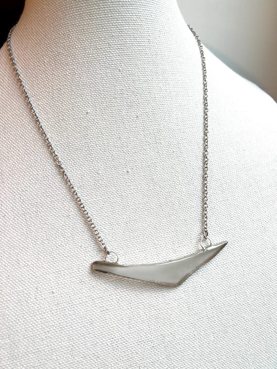 Tiffany Soldered Recycled Oregon Willamette White Wine Bottle Necklace  Repurposed Jewelry Recycled Metal Wine Lover Gift Lover Wine Bottle