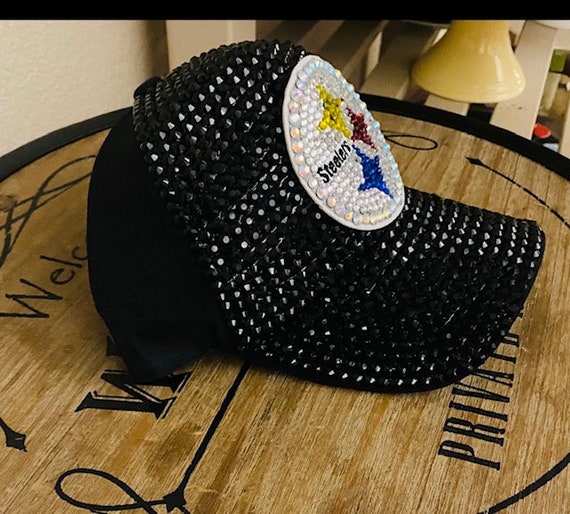 Pittsburgh Steelers Black Blingy Sports Hat - Etsy display picture 2