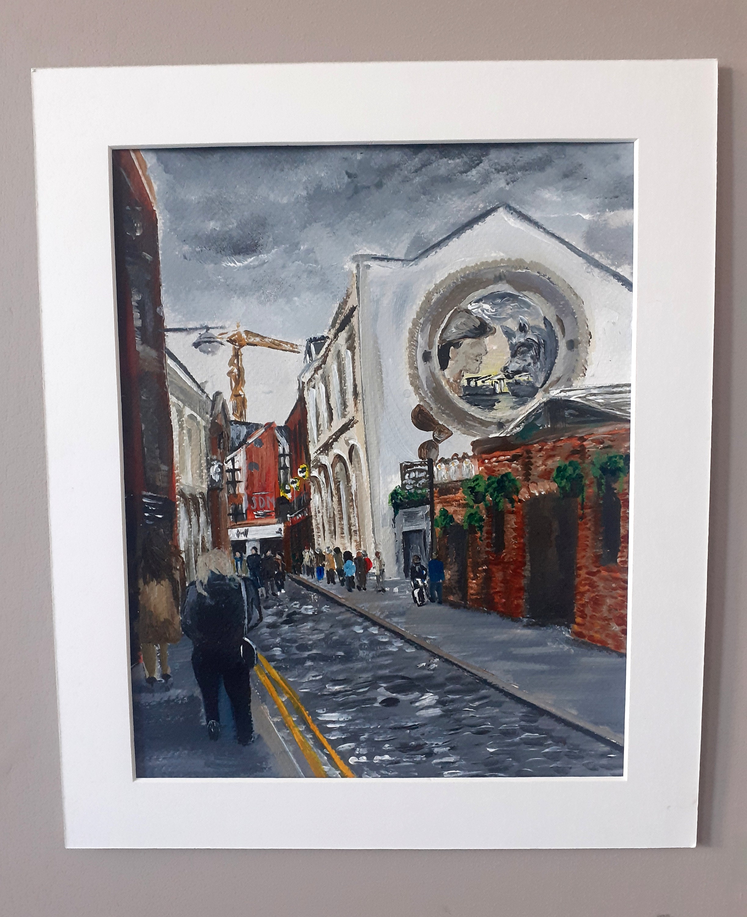 Belfast buzz original Belfast painting Cathedral Quarter Etsy