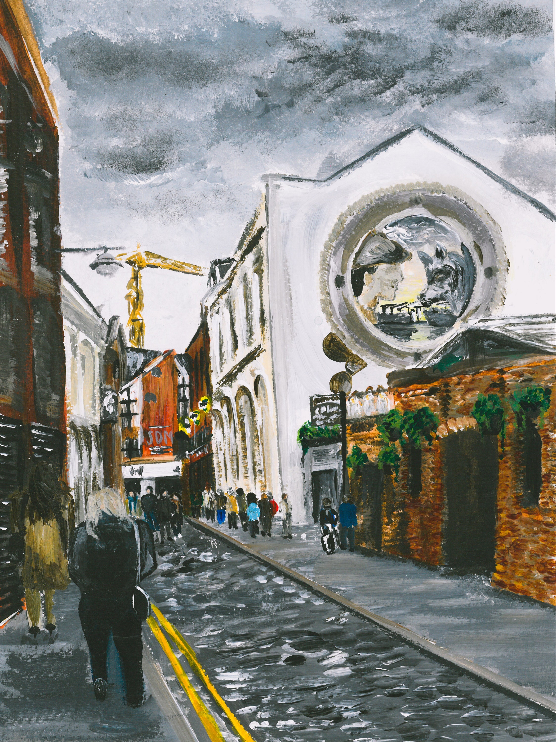 Belfast buzz original Belfast painting Cathedral Quarter Etsy