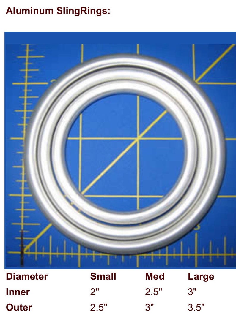 Hand Polished Sling Rings USA Made DIY Ring Slings Etsy