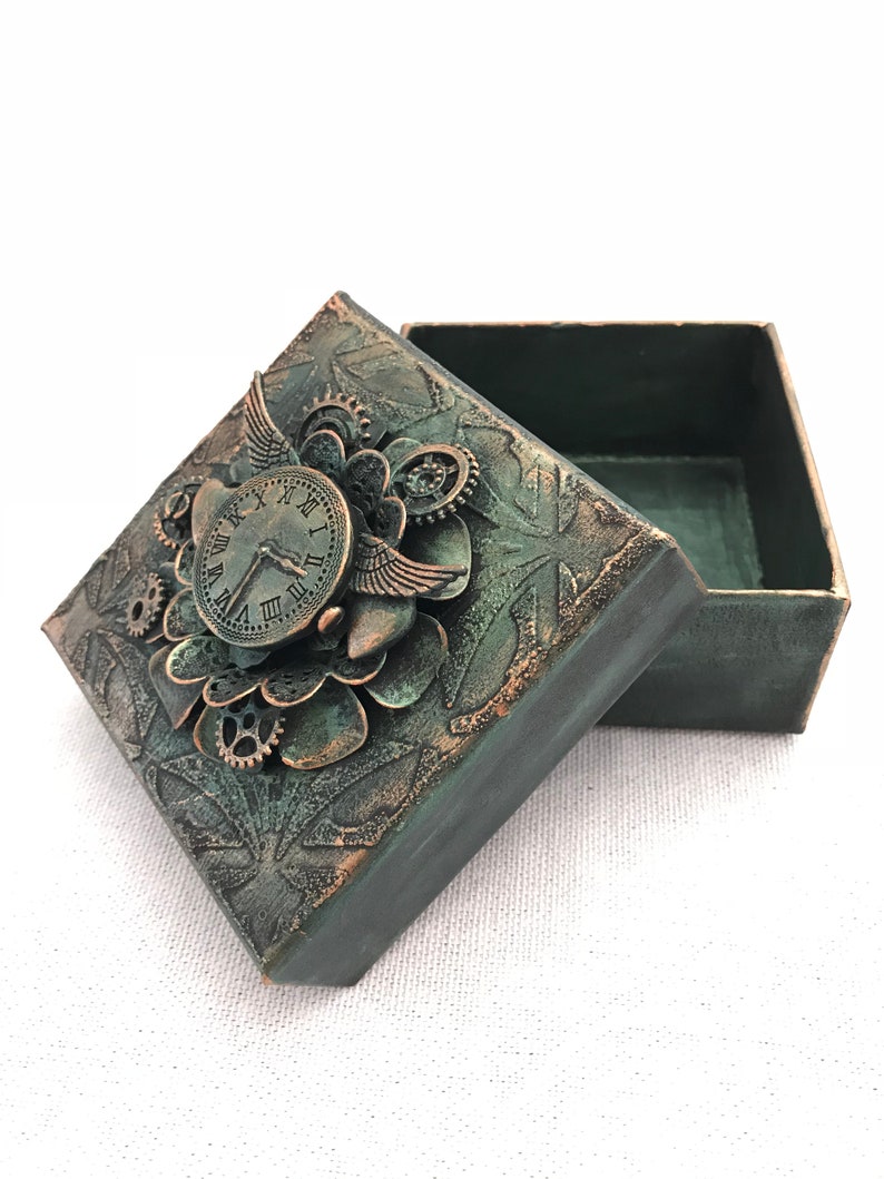 Small mixed media gift box.