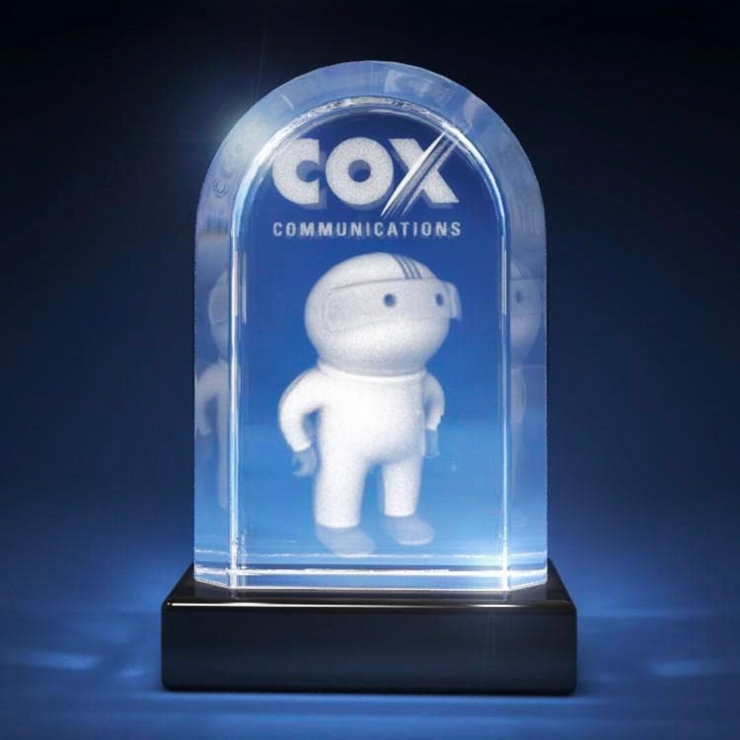 3D Laser Gifts® Personalized Corporate Trophy, Company Awards Ceremony, 3D Photo Glass, Custom