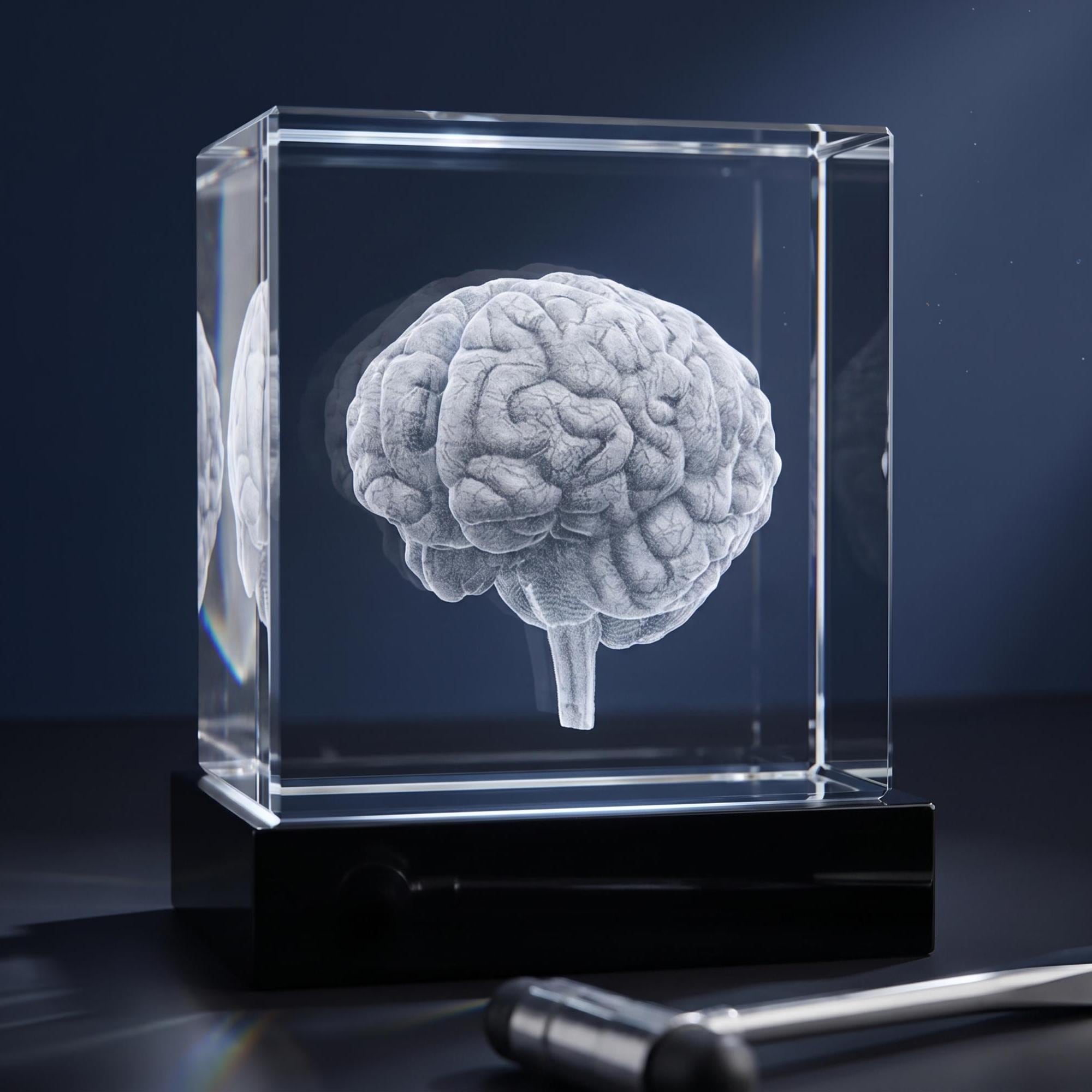Glass Brain Sculpture - Etsy