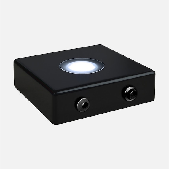 Small Wood Display Stand, LED Light Base for 3D Photo Crystal, Night Lamp