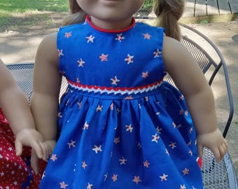 Royal blue dress fits American Girl dolls