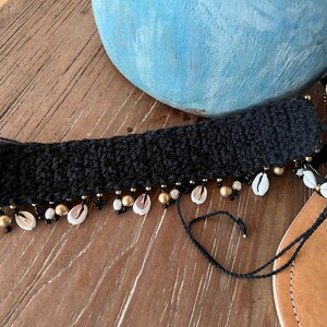 Bohemian Shell Decoration Belt tie Necklace sea shells stone Jewelry Boho gift embellishments image 3
