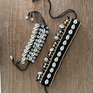 Bohemian Shell Decoration Belt tie Necklace sea shells stone Jewelry Boho gift embellishments image 2