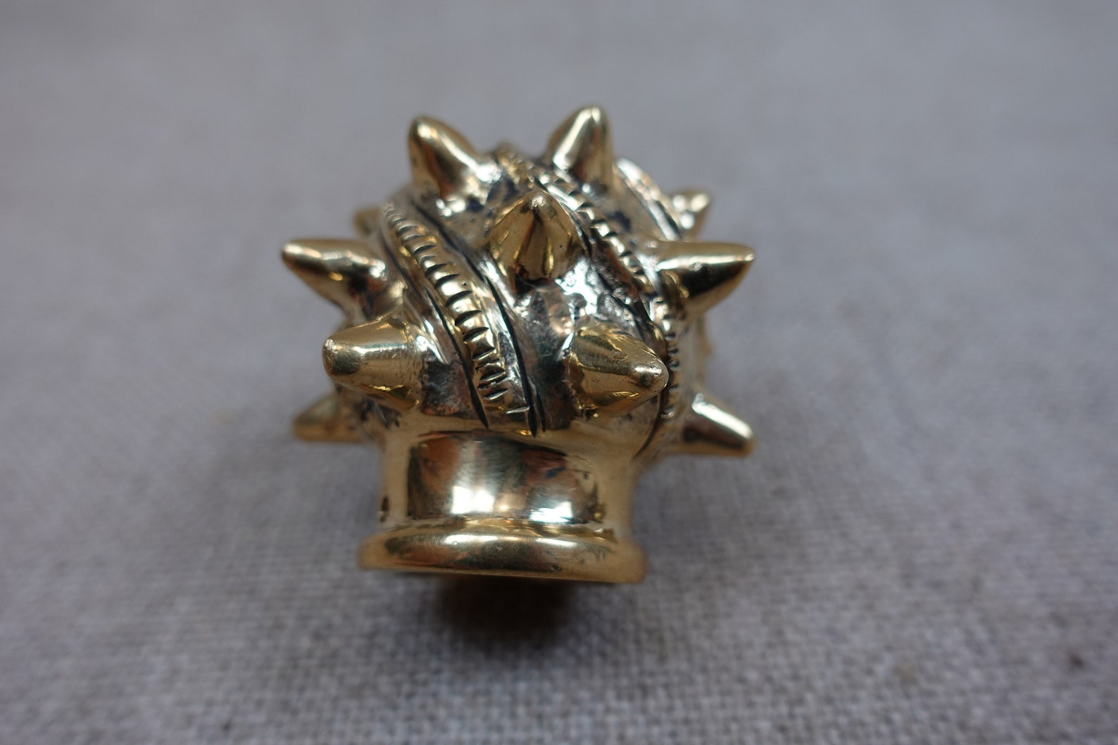 Medieval Knobbed Brass Mace Head 12th14thc Lost Wax Etsy Canada