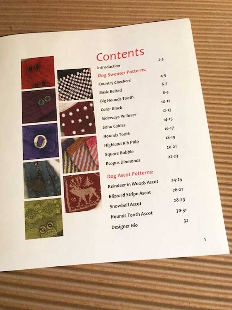 Dog Knitting Pattern Book Just for Style Hounds Etsy