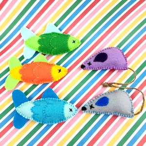 Katzenminze Maus & Fisch Spielzeug für Katzen