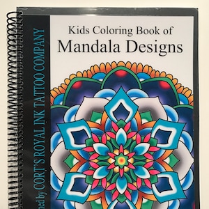 Mandala Coloring Book for Kids Laser ha stampato carta pesante. 8 1/2" x 11"