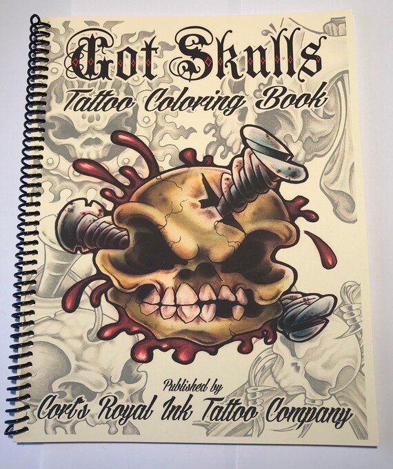 Got Skulls Tattoo Coloring Book - Etsy