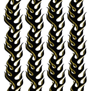 tribal flame temporary tattoos