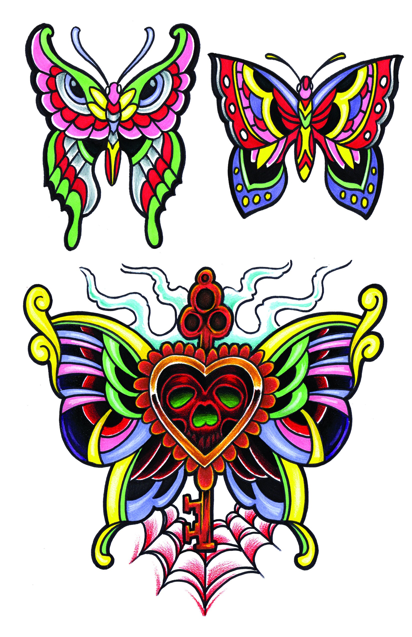 Butter Fly Temporary Tattoos image image