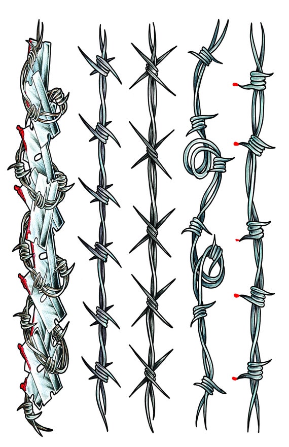 Razor wire tattoo deals