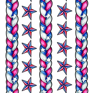 American flag temporary tattoos
