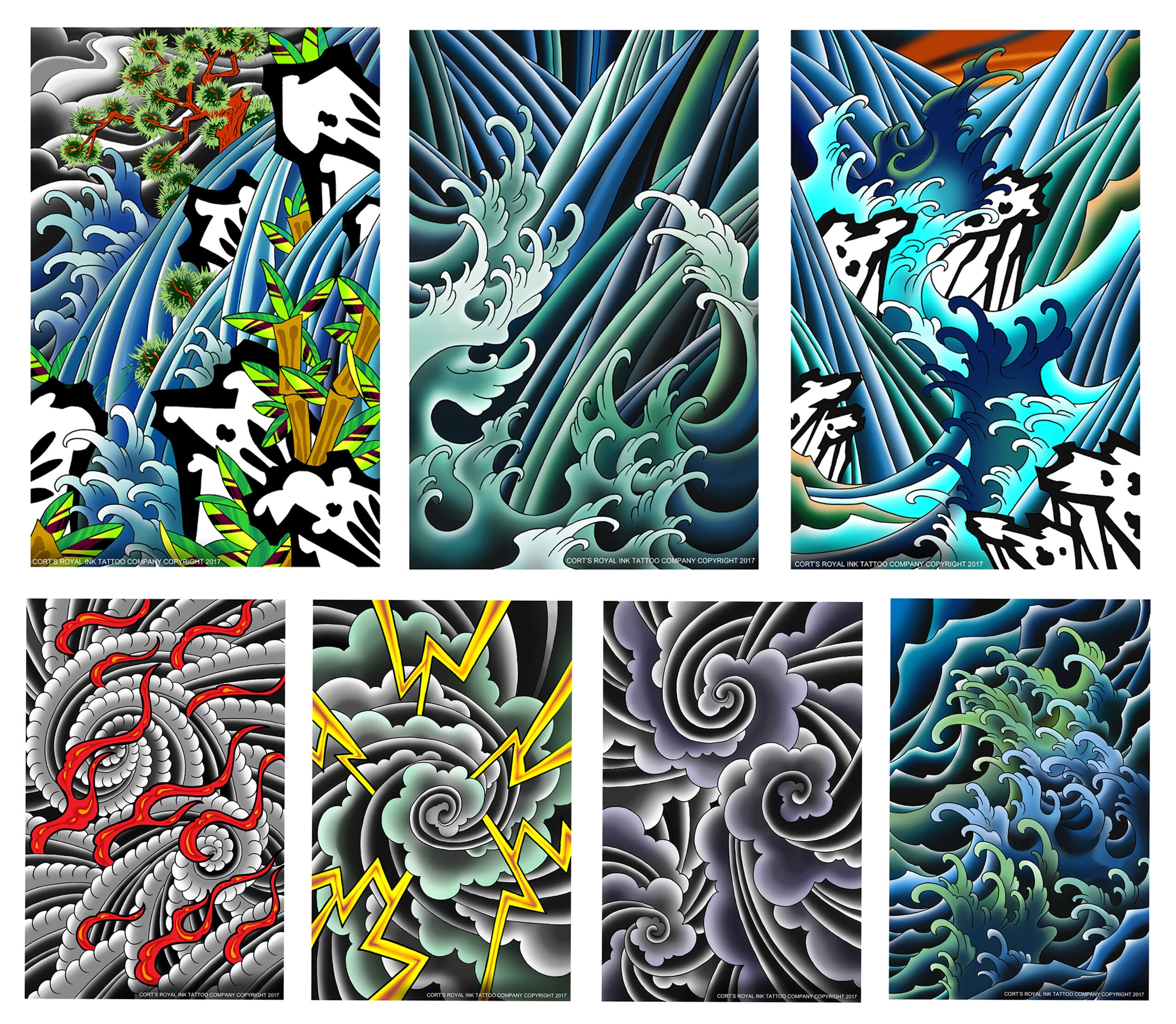 Japanese Style 7 elements Prints 11x17 New for - Etsy
