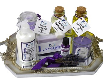 Aromatherapy Lavender Lovers Bath Gift Set for Valentine's Day