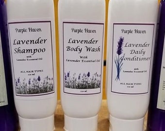 Pure Lavender Essential Shampoo small batch Canadian Made