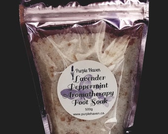 Lavender Peppermint  Aromatherapy Foot Soak