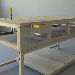 Solid Maple and Baltic Birch portable work bench woodworker Finish Carpenter