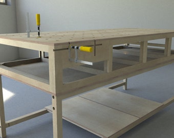 Solid Maple Work Bench Woodworker Cabinetmaker - Etsy UK