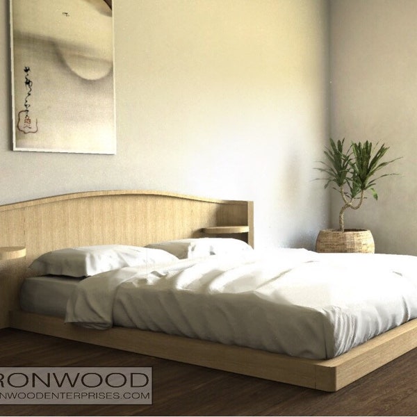 Platform Bed Etsy