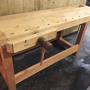 Solid Maple work bench woodworker cabinetmaker
