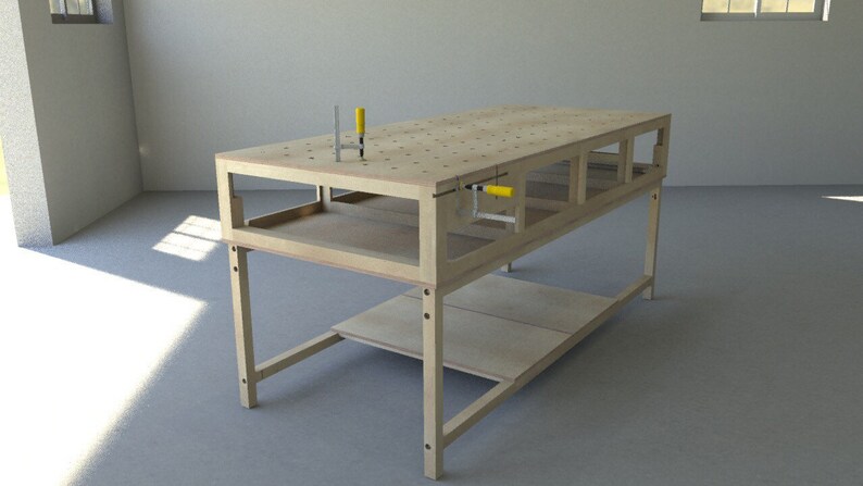 Solid Maple and Baltic Birch Portable Work Bench Woodworker Finish ...