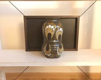 Vintage Mid Century style hand-thrown ceramic vase