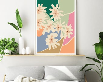 Flower print, Nature print, Plant art print, Botanicals art print, Scandinavian art print, Modern art print, Australian botanicals print