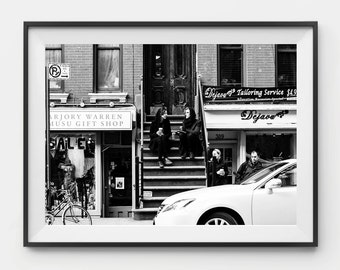 Photographic Print - Manhattan Coffee Photo Print, New York Photo Art, Photo Print, Wall Art, Framed Photo Print, Black and white, New York