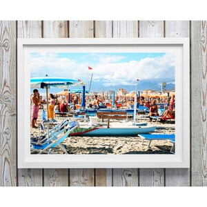 Beach Photography Print Beach Life Italy Photographic Art, Photo Print, Art Print, Wall Art, Photographic Print, blue art, Photo Prints image 5