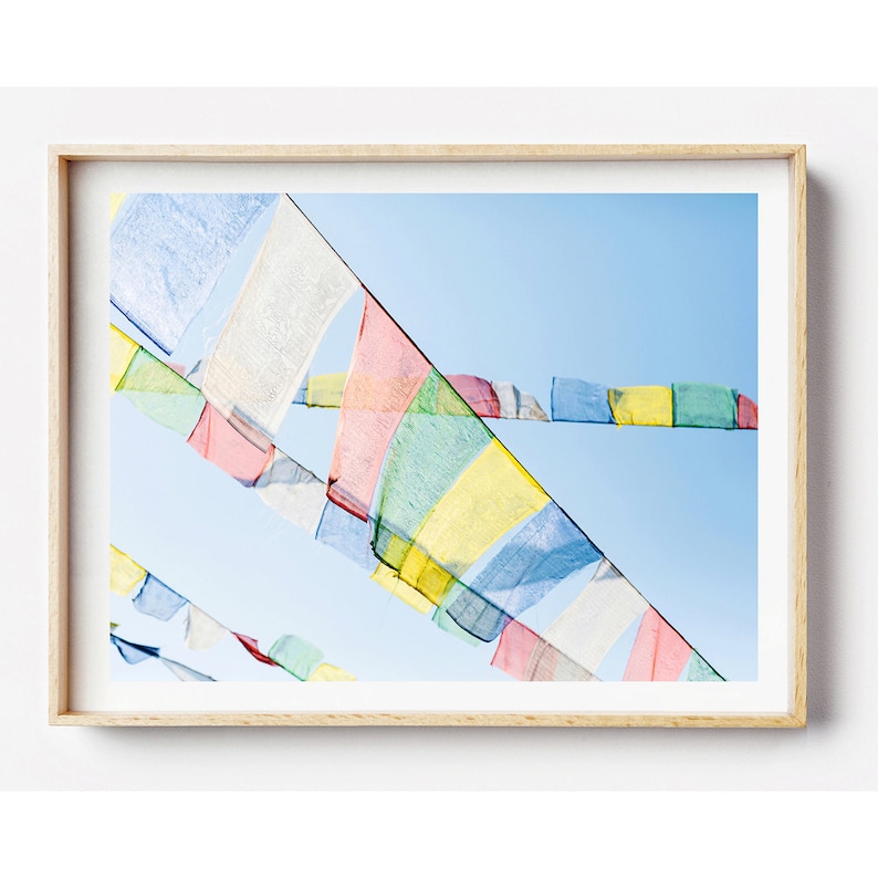 Nepal Photo Print Prayer Flags Nepal Photographic Art Etsy