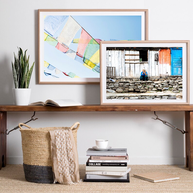 Nepal Photo Print Prayer Flags Nepal Photographic Art Etsy