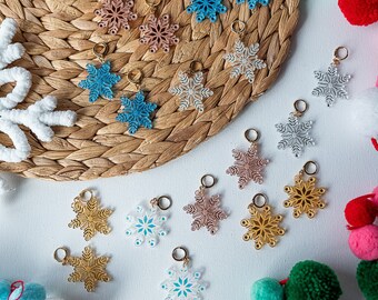 Sparkling Snowflakes | Holiday Magic Acrylic Earrings