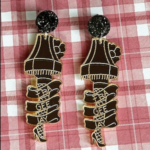 Frageelay | Leg Lamp | Christmas Story | Holiday Earrings | Laser Cut Earrings