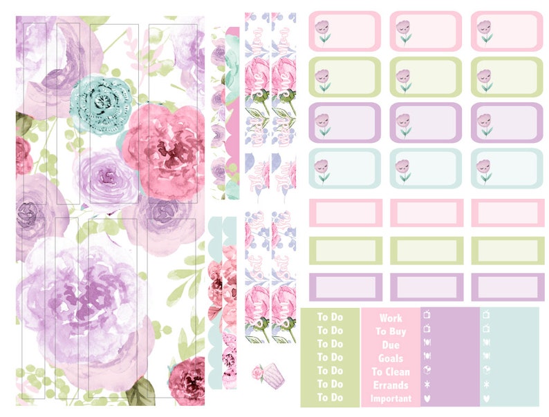 ECLP Planner Stickers no white space sticker kit TN Amber Collection for Happy Planner Hobonichi Weeks