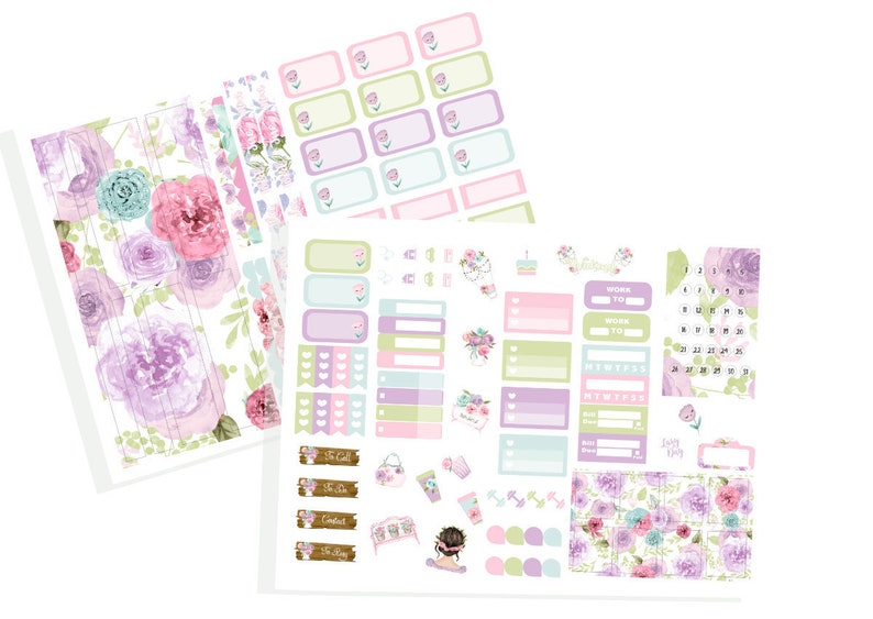 ECLP Planner Stickers no white space sticker kit TN Amber Collection for Happy Planner Hobonichi Weeks
