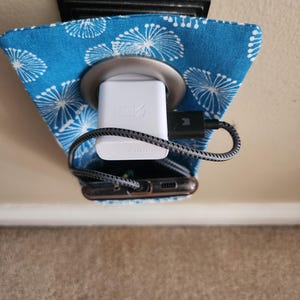 Blue - Handmade Cotton Mobile Charging Holder 10 main image 0